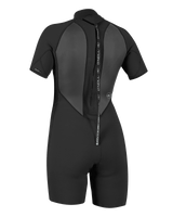 The O'Neill Womens Womens Reactor-2 2mm Back Zip Shorty Wetsuit in Black