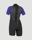 Reactor-2 2mm Back Zip Shorty Wetsuit in Black & Cobalt