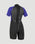 Reactor-2 2mm Back Zip Shorty Wetsuit in Black & Cobalt