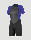 Reactor-2 2mm Back Zip Shorty Wetsuit in Black & Cobalt