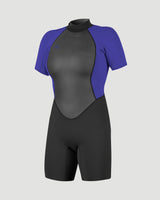 Reactor-2 2mm Back Zip Shorty Wetsuit in Black & Cobalt