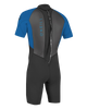 The O'Neill Boys Reactor-2 2mm Back Zip Shorty Wetsuit in Black & Ocean