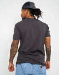 The AS Colour Mens Faded T-Shirt in Faded Black