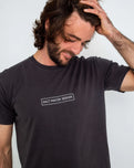 The Salt Water Seeker Mens Dream T-Shirt in Faded Black