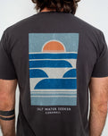 The Salt Water Seeker Mens Dream T-Shirt in Faded Black