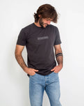 The Salt Water Seeker Mens Dream T-Shirt in Faded Black