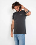 The Salt Water Seeker Mens Map 2.0 T-Shirt in Faded Black