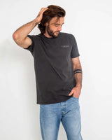 The Salt Water Seeker Mens Map 2.0 T-Shirt in Faded Black