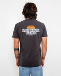 The Salt Water Seeker Mens Wild West T-Shirt in Faded Black