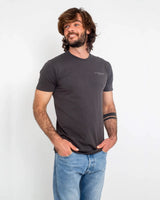 The Salt Water Seeker Mens Wild West T-Shirt in Faded Black