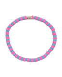 The Pura Vida Seascape Vinyl Disc Bracelet in Bubble Gum