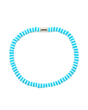 The Pura Vida Seascape Vinyl Disc Bracelet in Canal Blues