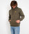 The Salt Water Seeker Mens Good Vibes Hoodie in Army