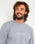 The Salt Water Seeker Mens Dream Sweatshirt in Athletic Grey