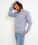 The Salt Water Seeker Mens Fins Sweatshirt in Athletic Grey