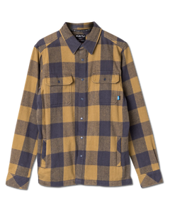 The Kavu Mens Northlake Shirt Jacket in Stone Garden