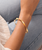 Riviera Hammer Wave Bangle in Gold