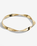 Riviera Hammer Wave Bangle in Gold