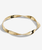 Riviera Hammer Wave Bangle in Gold