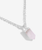 Affirmation Crystal Love Necklace in Silver & Rose Quartz