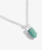 Affirmation Crystal Happiness Necklace in Silver & Aventurine