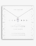 Affirmation Crystal Intuition Necklace in Silver & Quartz