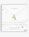 Feathers Appear When Loved Ones Are Near Necklace in Silver & Gold