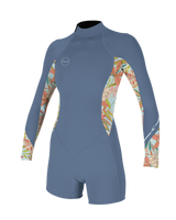 The O'Neill Womens Bahia 2mm Back Zip Spring Wetsuit in Infinity, Dahlia & Dahlia