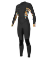 Bahia 3/2mm Back Zip Wetsuit in Black & Demi Floral