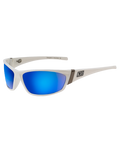 The Dirty Dog Stoat Polarised Sunglasses in White & Blue