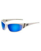 The Dirty Dog Stoat Polarised Sunglasses in White & Blue