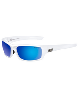 The Dirty Dog Clank Polarised Sunglasses in White/Grey & Blue Fusion