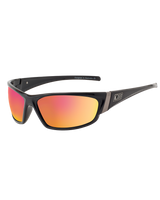 The Dirty Dog Stoat Polarised Sunglasses in Black & Grey Red Fusion