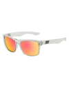 The Dirty Dog Vendetta Polarised Sunglasses in Crystal Grey & Red Fusion