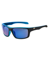 The Dirty Dog Axle Polarised Sunglasses in Satin Black & Crystal Blue