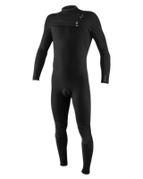 The O'Neill Mens Hyperfreak 3/2mm+ Chest Zip Wetsuit in Black