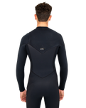 The O'Neill Mens HyperFreak 4/3mm+ Chest Zip Wetsuit in Black