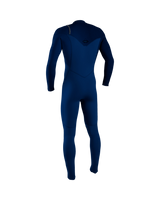 The O'Neill Mens Hyperfreak 4/3mm Chest Zip Wetsuit in Navy & Navy