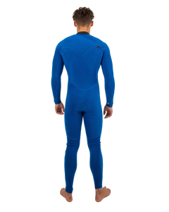 The O'Neill Mens Hyperfreak 4/3mm Chest Zip Wetsuit in Smoke & Raven