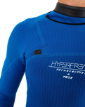 The O'Neill Mens Hyperfreak 4/3mm Chest Zip Wetsuit in Smoke & Raven