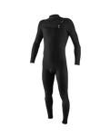 The O'Neill Mens HyperFreak 5/4mm+ Chest Zip Wetsuit in Black