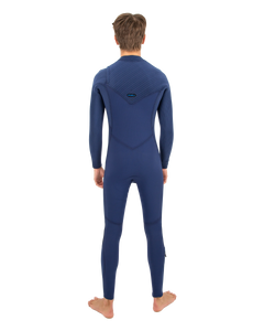 The O'Neill Mens HyperFreak 5/4mm+ Chest Zip Wetsuit in Navy