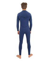 The O'Neill Mens HyperFreak 5/4mm+ Chest Zip Wetsuit in Navy