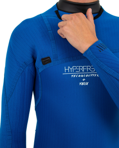 The O'Neill Mens HyperFreak 5/4mm+ Chest Zip Wetsuit in Raven & Black