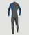 Boys HyperFreak 4/3mm+ Chest Zip Wetsuit in Graphite, Smoke & Bali Blue