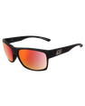 The Dirty Dog Furnace Polarised Sunglasses in Satin Black/Grey & Red Fusion