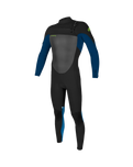 The O'Neill Boys Epic 4/3mm Chest Zip Wetsuit in Black, Deep Sea & Bali Blue