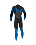 The O'Neill Boys Epic 4/3mm Chest Zip Wetsuit in Black, Deep Sea & Bali Blue
