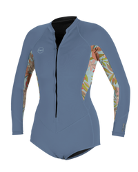 The O'Neill Womens Bahia 2mm Front Zip Spring Wetsuit in Infinity, Dalia & Infinity