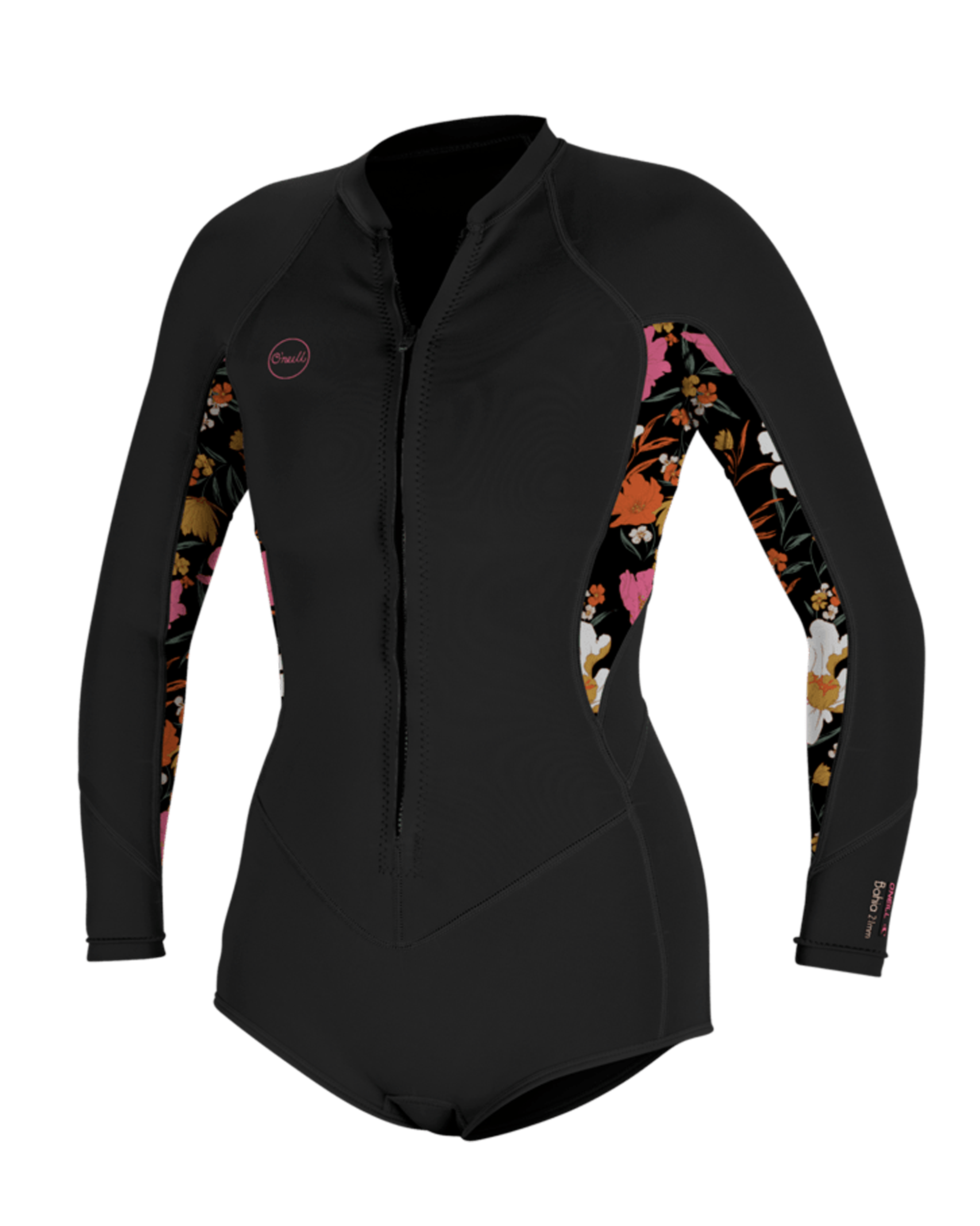 The O'Neill Womens Bahia 2mm Front Zip Spring Wetsuit in Black | Anns ...